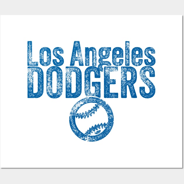 DODGERS Baseball Weathered Wall Art by Throwzack